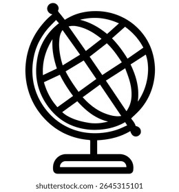 globo ícone vetor no fundo branco
Ícone de vetor em viagem de fundo branca