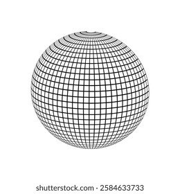 Globe icon vector. Planet illustration sign. Earth symbol or logo.