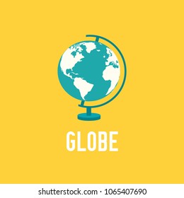 Globe  icon vector. Globe sign on white background. Globe icon for web and app