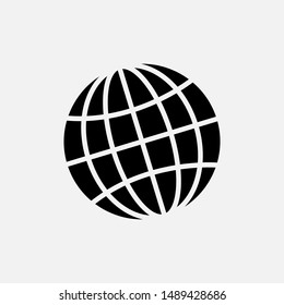 Globe Icon - Vector, Sign and Symbol for Design, Presentation, Website or Apps Elements.
