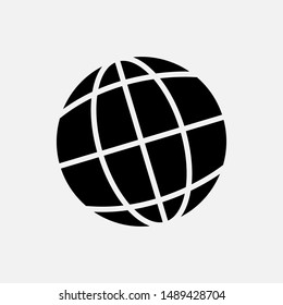 Globe Icon - Vector, Sign and Symbol for Design, Presentation, Website or Apps Elements.