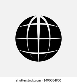 Globe Icon - Vector, Sign and Symbol for Design, Presentation, Website or Apps Elements.