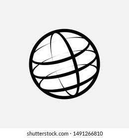 Globe Icon - Vector, Sign and Symbol for Design, Presentation, Website or Apps Elements.