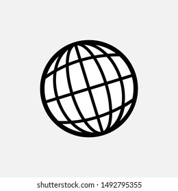 
Globe Icon - Vector, Sign and Symbol for Design, Presentation, Website or Apps Elements.