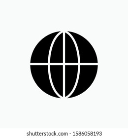 Globe Icon - Vector, Sign and Symbol for Design, Presentation, Website or Apps Elements.
