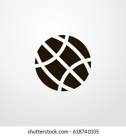 globe icon. vector sign symbol on white background