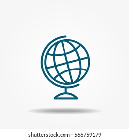 Globe Icon, vector signs
