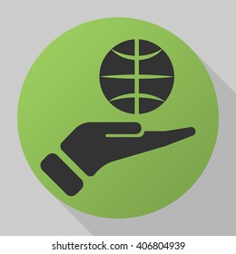 Globe icon vector, solid illustration, pictogram isolated on gray