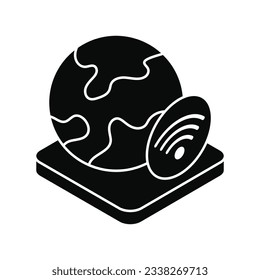 Globe-Symbol, Vektorgrafik.