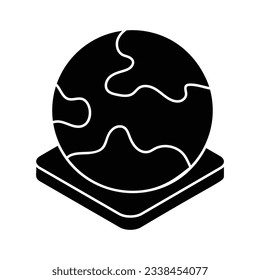 Globe Icon vector stock illustration.