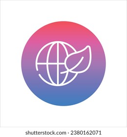 Globe icon vector stock illustration