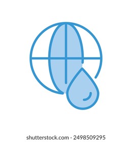 Globe icon vector stock illustration