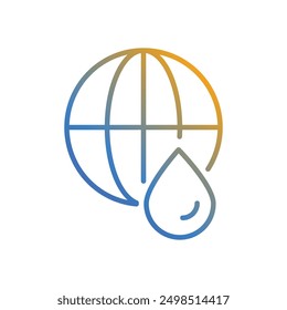 Globe icon vector stock illustration