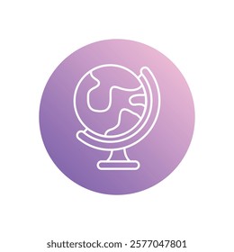 Globe icon vector stock illustration