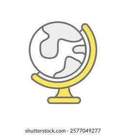 Globe icon vector stock illustration