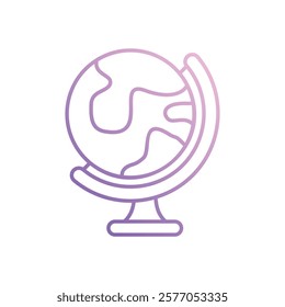 Globe icon vector stock illustration