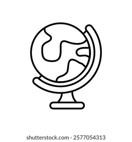 Globe icon vector stock illustration