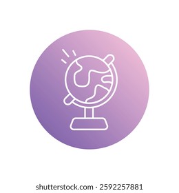 Globe icon vector stock illustration