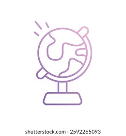 Globe icon vector stock illustration
