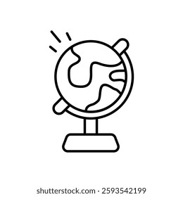 Globe icon vector stock illustration