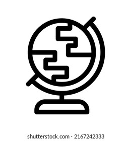 Globe Icon Vector Symbol Design Illustration