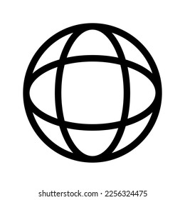 Ilustración del diseño del símbolo del vector del icono de globo