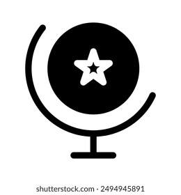 Globe Icon Vector Symbol Design Illustration