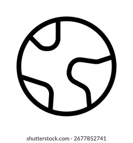 Globe Icon Vector Symbol Design Illustration
