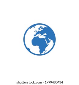 globe icon vector symbol go to website icon isolated illustration white background