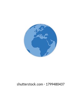 Globensymbol, Vektorsymbol auf der Website Symbol einzeln auf weißem Hintergrund