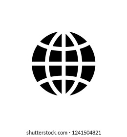 Globe Icon Vector Template.