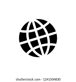 Globe Icon Vector Template.