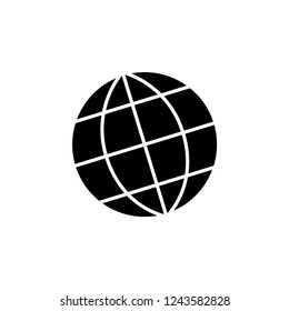 Globe Icon Vector Template.