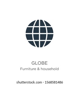 Globe icon vector. Trendy flat globe icon from furniture collection isolated on white background. Vector illustration can be used for web and mobile graphic design, logo, eps10