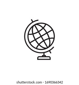 Globe-Icon-Vektorillustration. Welt, Geografie, Erdsymbol Symbol einzeln weltweit