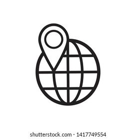 Globe icon vector ,world icon illustration
