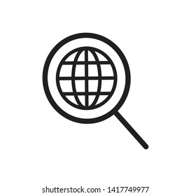 Globe icon vector ,world icon illustration