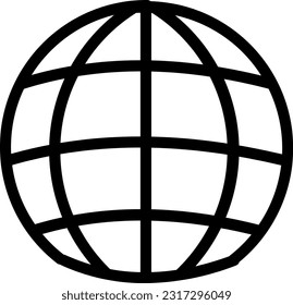 Globe Icon: A visual representation of the Earth, portraying the continents, oceans, and geographical features