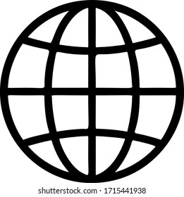 Globe Icon for Web Design