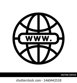Globe icon. web icon flat vector illustration. EPS 10