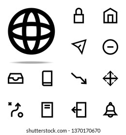 globe icon. web icons universal set for web and mobile