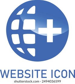 Globe icon of web image 