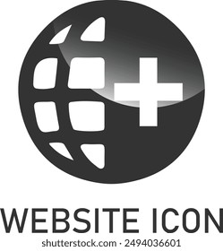 Globe icon of web image 