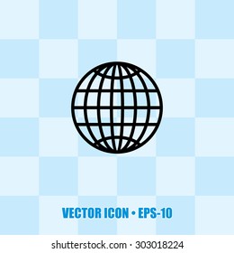 Globe Icon for Web & Mobile. Eps-10.