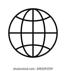 globe icon for web symbols