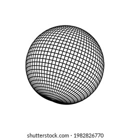 Globe Symbol des Web. Vektorgrafik einzeln auf unscharfem Hintergrund, die bearbeitet und durch Farbe ersetzt werden kann.