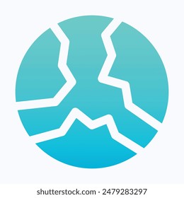 Globe Icon, World Globe, Earth, Isolated Gradient Vector Icon.