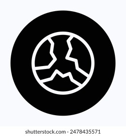 Globe Icon, World Globe, Earth Vector Icon, 