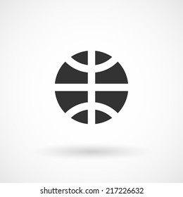 Globe icon. World and globalization concept illustration. Modern minimalist mobile app ui flat simple icon.