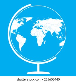 Globe icon - world Map